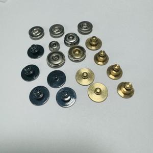 2.5/3.5/4.0mm 黄铜镀镍母头心电图按扣式按钮，带端子和易焊接线，医用电极 1P - Product Image 3
