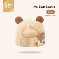 Bonnet bébé en acrylique chaud, tricoté, coupe-vent, unisexe, pour nourrissons de 6 mois à 4 ans