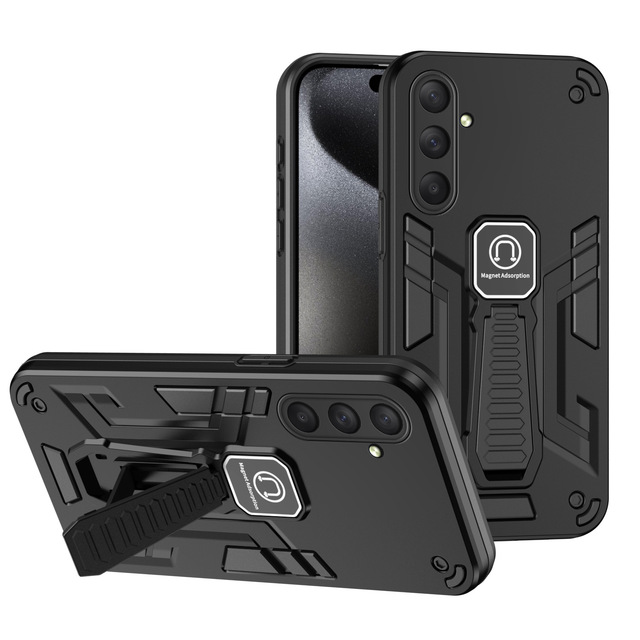 Heavy Duty Armor Shockproof Phone Case Magnetic Kickstand Cover for Itel City 100 Power 70 A95 A90 A80 A50C A50