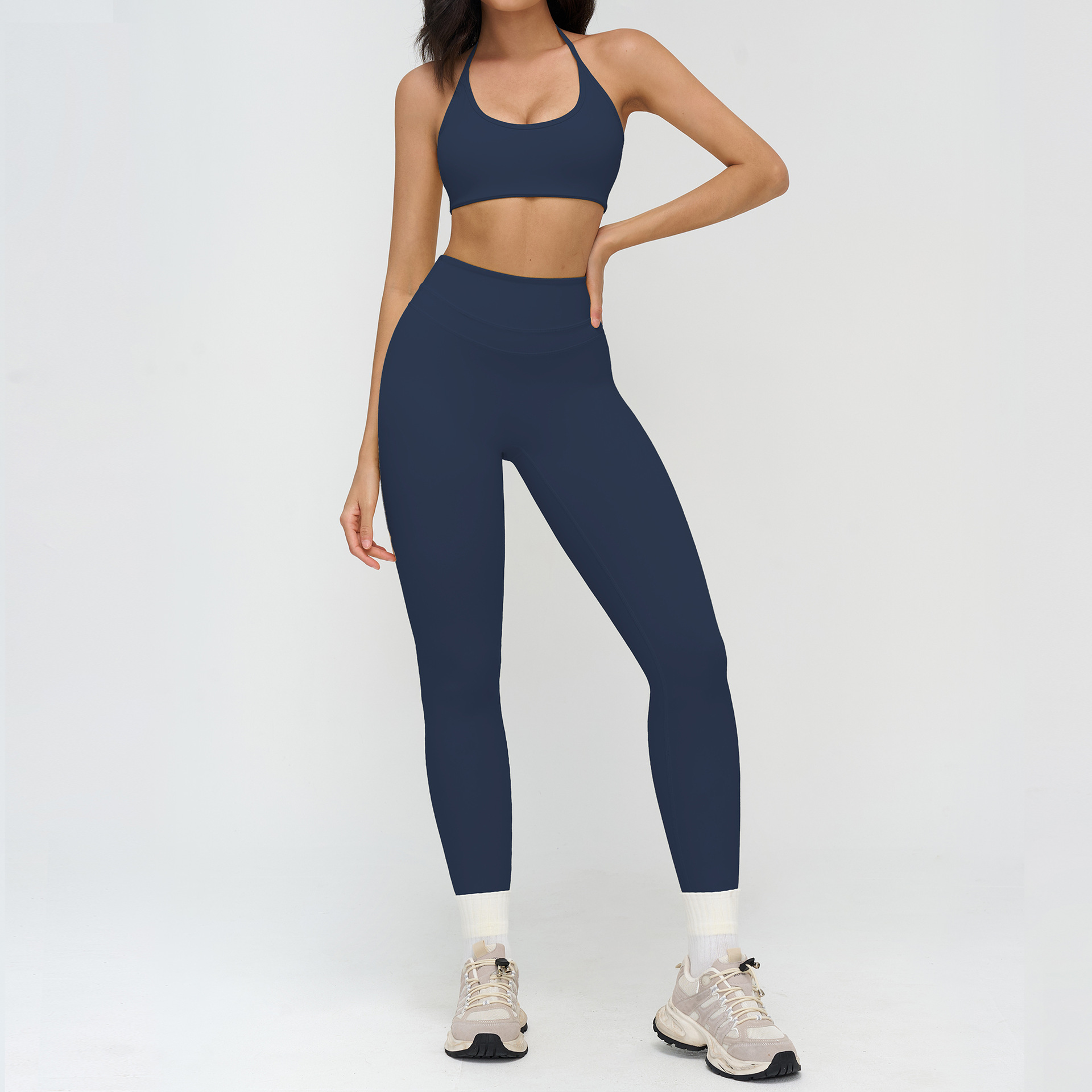 Navy Bra+Leggings Set