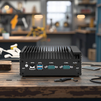 Mini PC Industrial Intel Celeron N150 Sin Ventilador, Precio de Fábrica, DDR4, Doble Pantalla, Máx. 4K 60hz, 2*LAN, 2*COM