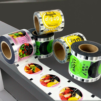 En stock, film d'étanchéité pour gobelets personnalisé, respectueux de l'environnement, qualité alimentaire PET/CPP pour gobelets à bulles de thé au lait, café de 95 mm