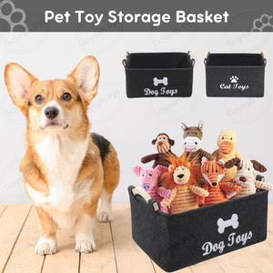 Bacs de rangement pour jouets pour chiens de grande capacité <span class=keywords><strong>panier</strong></span> de rangement organisateur en feutre pour jouets pour animaux de compagnie couvertures laisses - Product Image 2