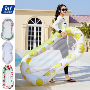 Cama Flotante Inflable Kelukeya para Adultos, Anillo Grueso de Malla, Flotador de Piscina Unisex de PVC - Product Image 4