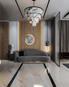 Panel <span class=keywords><strong>de</strong></span> Pared Decorativo WPC <span class=keywords><strong>de</strong></span> Diseño Moderno, Tipo Flauta, Ecológico, Impermeable, <span class=keywords><strong>de</strong></span> 160 mm, para Interiores, <span class=keywords><strong>de</strong></span> Origen Chino - Product Image 2