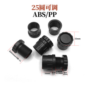 Adjustable Feet 25mm Abs Plastic Tube <b>End</b> Caps For <b>Bed</b> Furniture Legs With Matching Plugs And Mounting Plates - Product Image 5