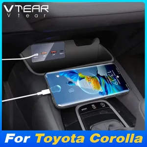 Estación de carga para múltiples dispositivos Vtear, base de carga para coche con hub tipo C, accesorios de decoración interior para Toyota Corolla <span class=keywords><strong>Altis</strong></span> 2019-2022 - Product Image 2