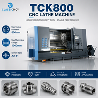 Tour CNC à banc incliné TCK800, machine de tournage de précision pour l'usinage de pièces complexes