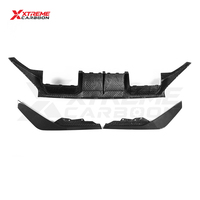 Diffuseur arrière en fibre de carbone sèche style CT V1 pour BMW G87 M2 Coupé – Kit carrosserie de mise à niveau avec lèvre de pare-chocs arrière et séparateur de spoiler