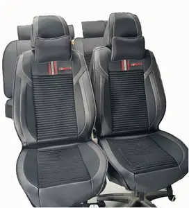 Full Set Auto Seat Cover Protector 5 Seats Vehicle Car Seat Covers PU leather fabric Material