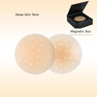 Cubrepezones de Silicona Transpirables con Orificios de Ventilación de 0.8mm, Ultrafinos, Invisibles, Adhesivos, Reutilizables de 8cm para Mujer
