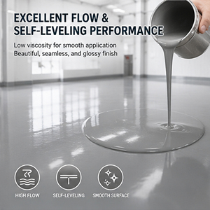 Revêtement décoratif en quartz coloré auto-nivelant à base d'époxy aqueux sans solvant XIUTUO XT-315, faible odeur, pour sols - Product Image 1