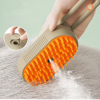 Peigne de massage pour animaux de compagnie avec charge USB, outil de toilettage pour animaux de compagnie, peigne à vapeur pour chats, brosse de massage pour chiens et chats