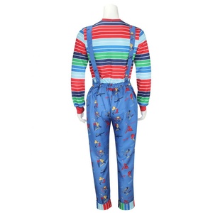 <span class=keywords><strong>Chucky</strong></span>-Costume d'horreur effrayant et effrayant pour jeu <span class=keywords><strong>de</strong></span> rôle d'Halloween, vêtements d'Halloween pour hommes et femmes, costumes <span class=keywords><strong>de</strong></span> fête, unisexe - Product Image 3