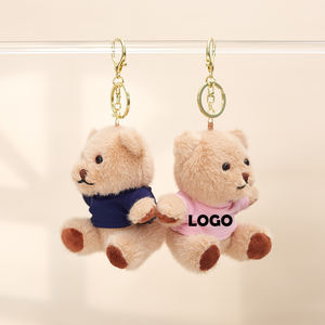 10厘米迷你小熊钥匙扣小熊挂件定制徽标印花徽标毛绒玩具定制礼品钥匙扣旅游及纪念品博物馆/动物园礼品 - Product Image 2