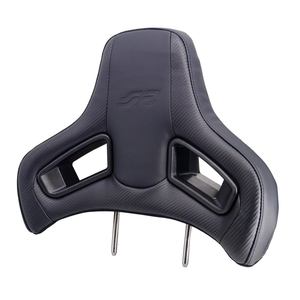 Sièges de voiture modifiés Simoni Racing PGT1 universels en cuir noir avec appui-tête - Product Image 1