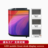 Écran LED portable P2 pour DJ, table de réception, affichage personnalisé, location, luminosité 600cd, mariage, festival de musique