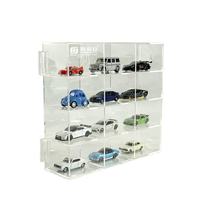 Vitrine murale pour modèle de voiture miniature à l'échelle 1/43 en acrylique transparent de 2 mm d'épaisseur, YAGELI YGL-1124