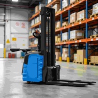 Gerbeur électrique QMIGA 1,5 tonne 2 tonnes, transpalette autoporté pour entrepôt, certifié CE, moteur AC, vente en gros OEM