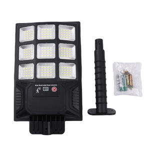 Lampione 200w esterno IP65 LED a energia solare impermeabile integrato con corpo ABS - Product Image 3