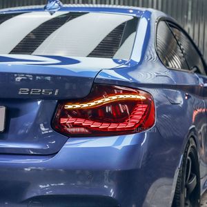 ไฟท้าย LED Jushun สำหรับรถ BMW ซีรีส์ 2 รุ่น F22 ปี 2014-2021 ลายเกล็ดมังกร พร้อมไฟ DRL และไฟเลี้ยวแบบ Sequential 12V - Product Image 1