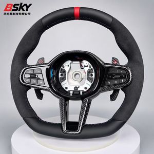 Volante Deportivo de Carreras de Fibra de Carbono y Cuero Perforado para <span class=keywords><strong>Toyota</strong></span> <span class=keywords><strong>Supra</strong></span> GR A90 A91 <span class=keywords><strong>MK</strong></span> V <span class=keywords><strong>MK</strong></span> <span class=keywords><strong>5</strong></span> <span class=keywords><strong>MK</strong></span> 4 2019-2025 - Product Image 2