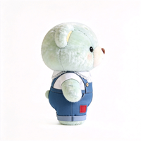 Ours en peluche vert menthe en gros avec col en dentelle, ours en peluche doux et moelleux pour la décoration de chambre