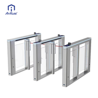 Sistema de Control de Acceso Ankuai AKT322 con Reconocimiento Facial y Torniquete Abatible para Edificios de Instalaciones Públicas y Oficinas