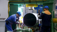 Nouvelle machine automatique 2026 pour la fabrication de poteaux d'éclairage public de grand diamètre pour gros tuyaux en acier