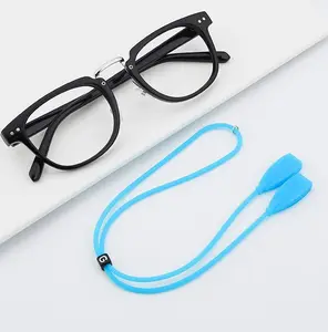 Flat Non-slip Eyewear Retainers Sunglasses Straps Silicone Adjustable Eyeglasses Rope For Kids