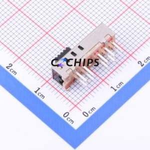 SS-24E01-G020 Slide Switch Through hole Component (THT) Switch Double Pole Four Throw Rectangle Pin Header PC Pin 18.1mm - Product Image 2