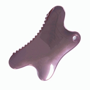 Planche Gua Sha irrégulière en alliage de zinc métallique avec dents de massage pour les soins du visage et du corps - Product Image 5