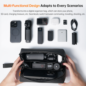Bolsa de Almacenamiento Impermeable LKTOP para DJI Osmo Pocket 3 Creator Combo, Estuche de Transporte Portátil para Insta360 <span class=keywords><strong>X4</strong></span> Action 5 <span class=keywords><strong>Pro</strong></span> - Product Image 5