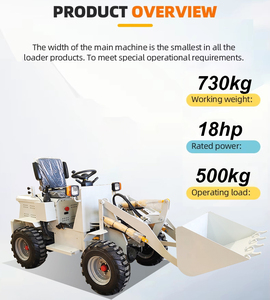 Las cargadoras de ruedas eléctricas/diésel más pequeñas de China 500kg <span class=keywords><strong>Mini</strong></span> cargadora frontal articulada a la venta - Product Image 6