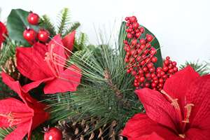 Fábrica personalizada ecológica al revés Navidad Swag flor artificial lágrima Swag - Product Image 4