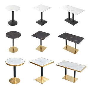 Mobilier de restaurant en métal léger et luxueux Rock Board Cafe <span class=keywords><strong>Barbecue</strong></span> Hot Pot Ensemble de chaises de table de banquette pour les restaurants au thé au lait - Product Image 1