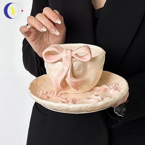 Bol en céramique de luxe le plus vendu avec nœud décoratif – Ensemble de bols à riz et soupes – Vaisselle haut de gamme - Product Image 1