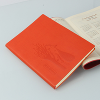 Bloc-notes personnalisé en cuir PU, papier A5 avec Logo personnalisé pour agenda, agenda, carnet de notes