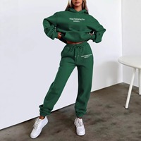 Annshine Fashion 2026 – Ensemble décontracté tendance pour femme : sweat à capuche imprimé lettres et pantalon, style occidental, best-seller