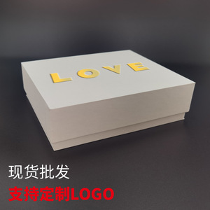 Caja de regalo de alta gama con tapa rectangular de cartón marfil, cuero vacuno blanco y negro, logotipo personalizado para empaque de cosméticos, té y joyería. - Product Image 1