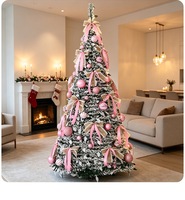 Sapin de Noël artificiel pliable NINI de haute qualité en pin, pré-décoré, facile à assembler, avec lumières LED personnalisées