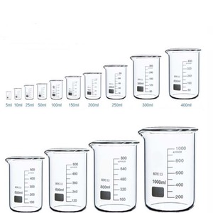 पूर्व-लैब ग्लास कम प्रकार मापने वाला बीकर 5/10/20/25/50/100/150/200/250/300/400/500/600/800/1000 एमएल - Product Image 4