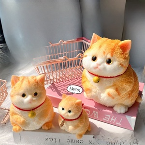 ของเล่นแมวนุ่มนิ่มยอดฮิต บีบคลายเครียด แก้อาการหงุดหงิด ของเล่นฟิดเจ็ต ของเล่นบีบ TPR โมจิแคท - Product Image 1