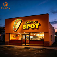Signalétique LED personnalisée, étanche IP65, certifiée CE RoHS, en acier inoxydable, enseigne rétroéclairée 3D pour extérieur, mur, boutique, magasin, entreprise, marque