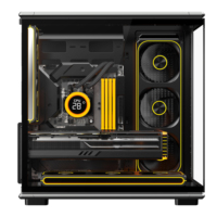 Boîtier PC ATX Full Tower avec ventilateur anti-poussière, refroidissement RGB, pour jeux vidéo, tours de jeu, boîtier d'ordinateur