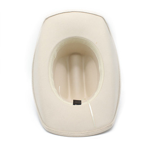 Hot Bán Nhà Máy Tùy Chỉnh Thiết Kế Phương Tây Da Lộn Cowgirl <span class=keywords><strong>Hat</strong></span> Cho Người Lớn Sọc Rộng vành Mũ Cao Bồi Cho Mùa Hè Du Lịch Bên - Product Image 4