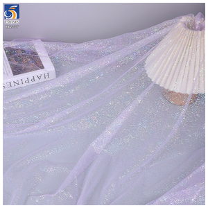 Tela de Tul Brillante Iridiscente con Purpurina, Tela de Organza con Puntos de Confeti Brillantes para Manualidades, Vestidos de Novia y Fondos - Product Image 6