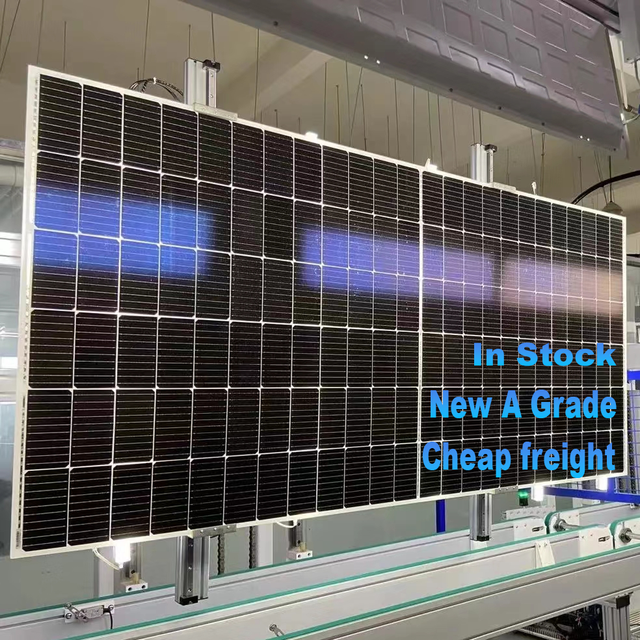PV Modul Bifacial Solar Panel Grade a 550w Mono 182mm 150 250 350 400 440 450 500 550 600 650 700 750 Watt W Half Cell