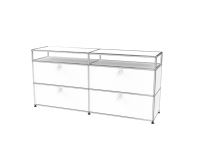 Commode modulaire en acier inoxydable, table de chevet pour chambre à coucher, buffet pour salle à manger, meuble TV pour salon