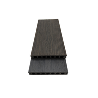 WPC de tailles personnalisées Produit de grain de bois WPC les mieux notés Terrasse en bois composite pour endroit extérieur